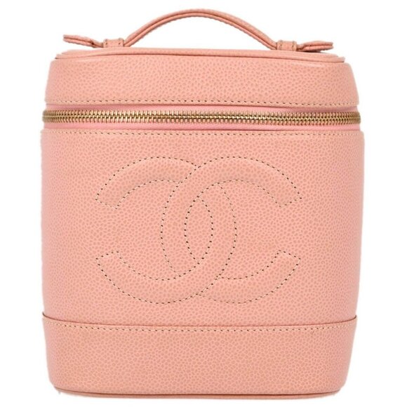 Chanel Pink Calfskin Timeless Vanity Handbag 114133 - Picture 1 of 10